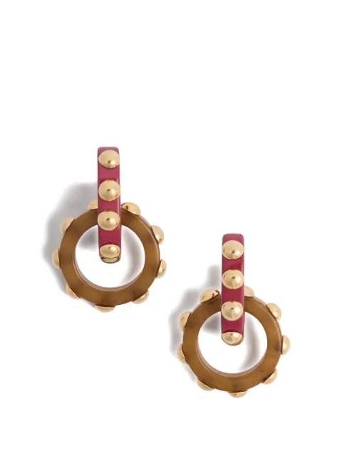 La DoubleJ arracadas con apliques