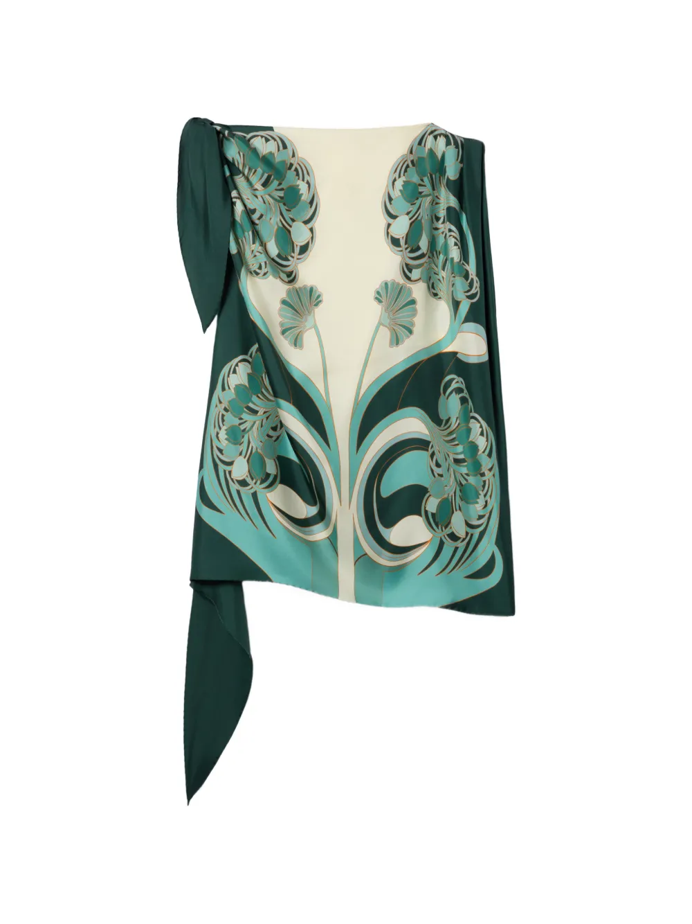 La DoubleJ Full-On Foulard top - Verde
