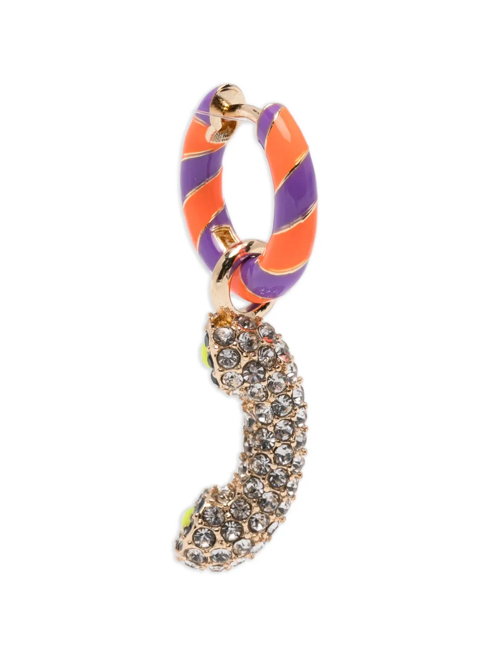 Essentiel Antwerp Jocat striped embellished earrings - Gold