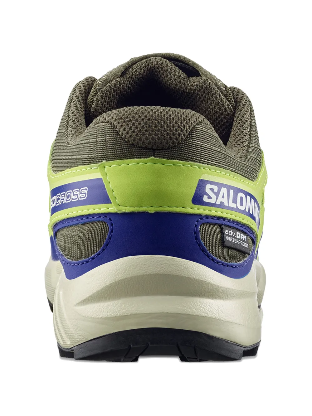 SALOMON KIDS panelled lace-up sneakers Groen