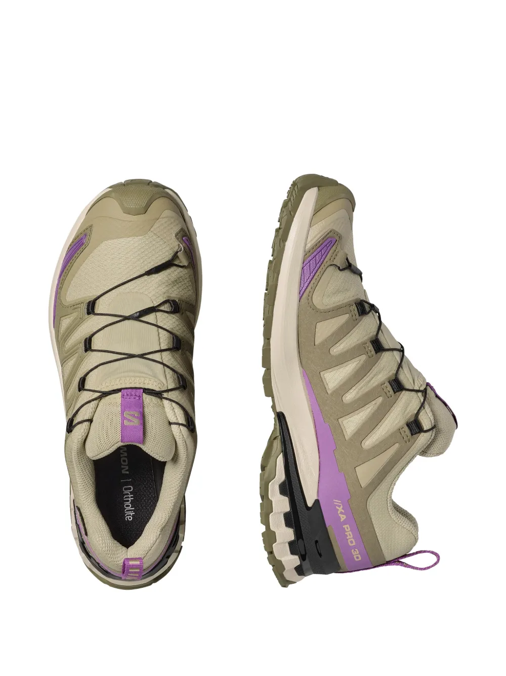 Salomon lace-up sneakers Beige