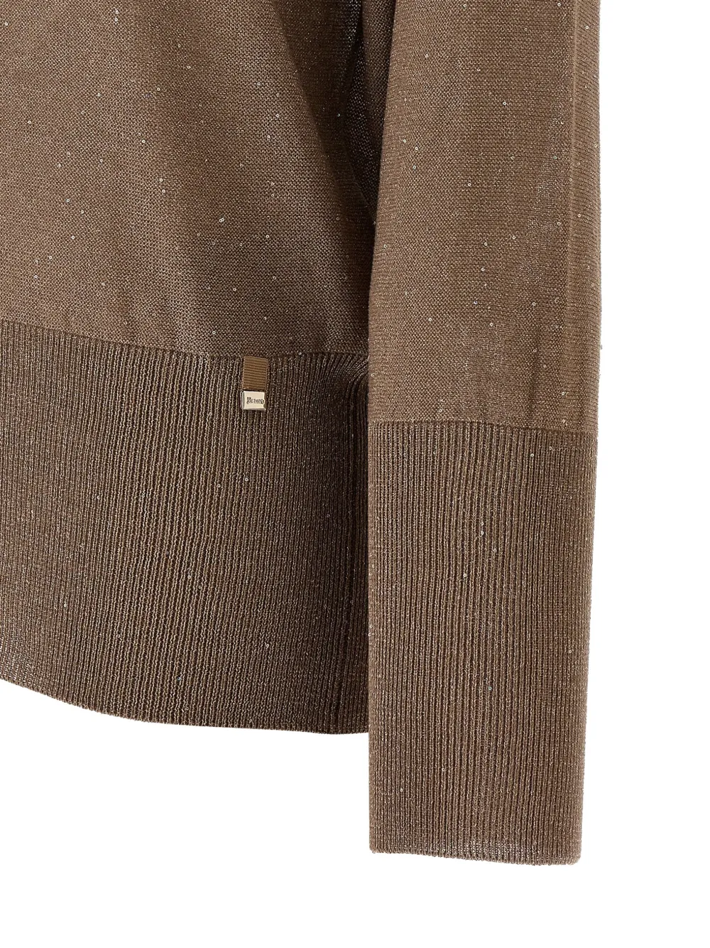 Herno Trui met pailletten Beige