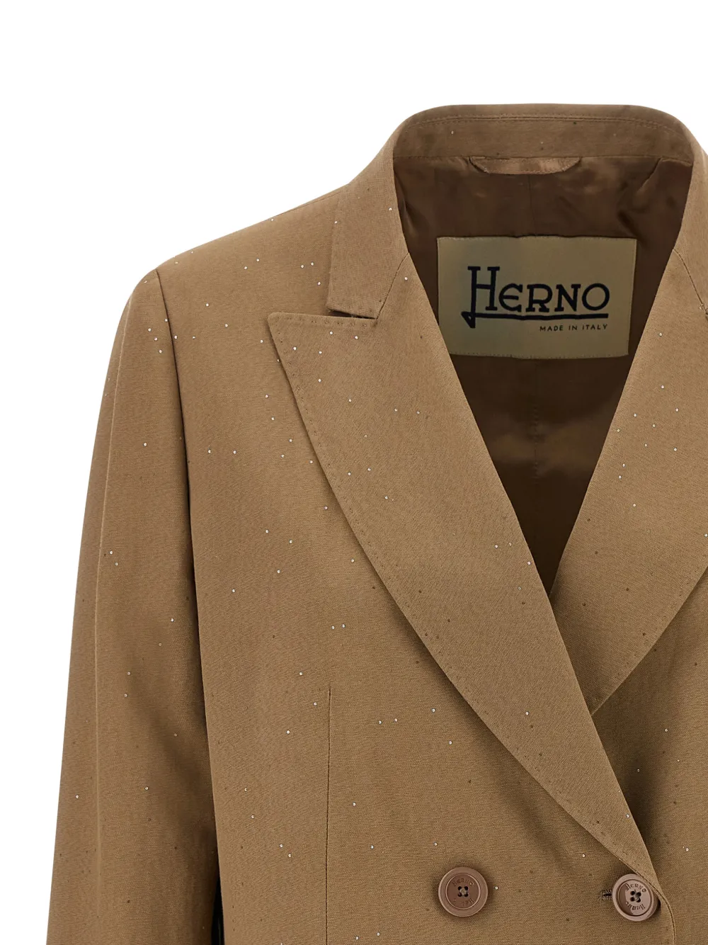 Herno Blazer met dubbele rij knopen Bruin
