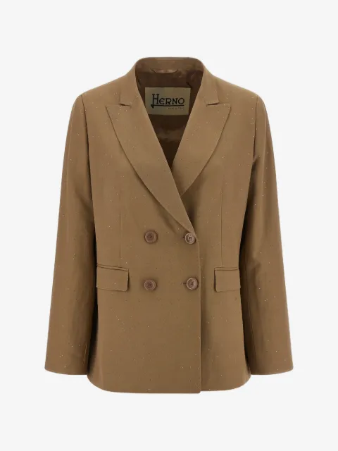 Herno double-breasted sequin blazer