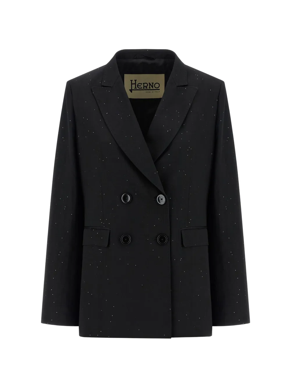 Herno sequin-appliqué double-breasted blazer - Nero