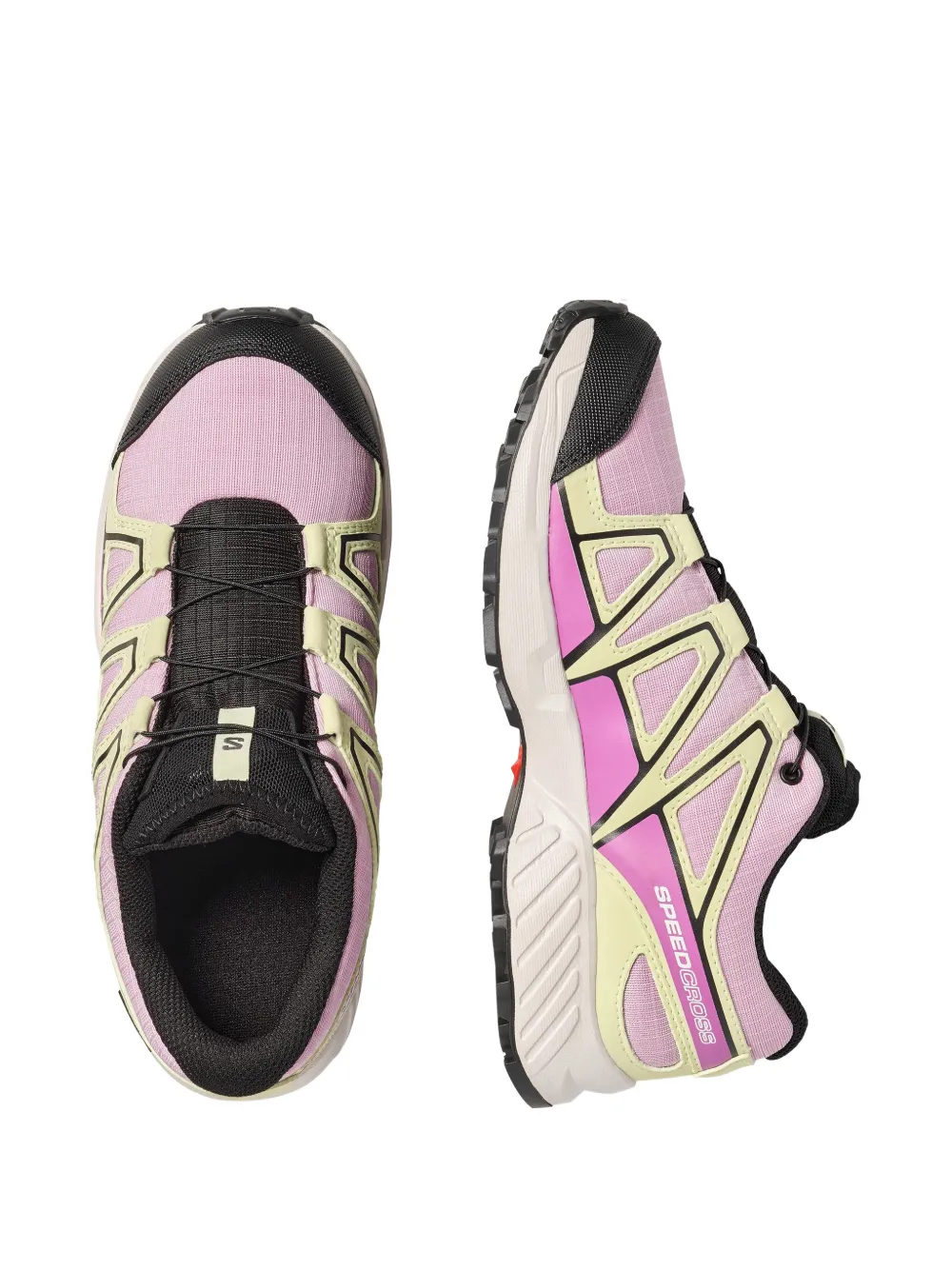 SALOMON KIDS cutout panel sneakers Roze