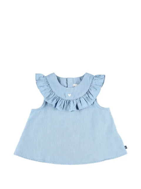 Petit Bateau blouse à volants 