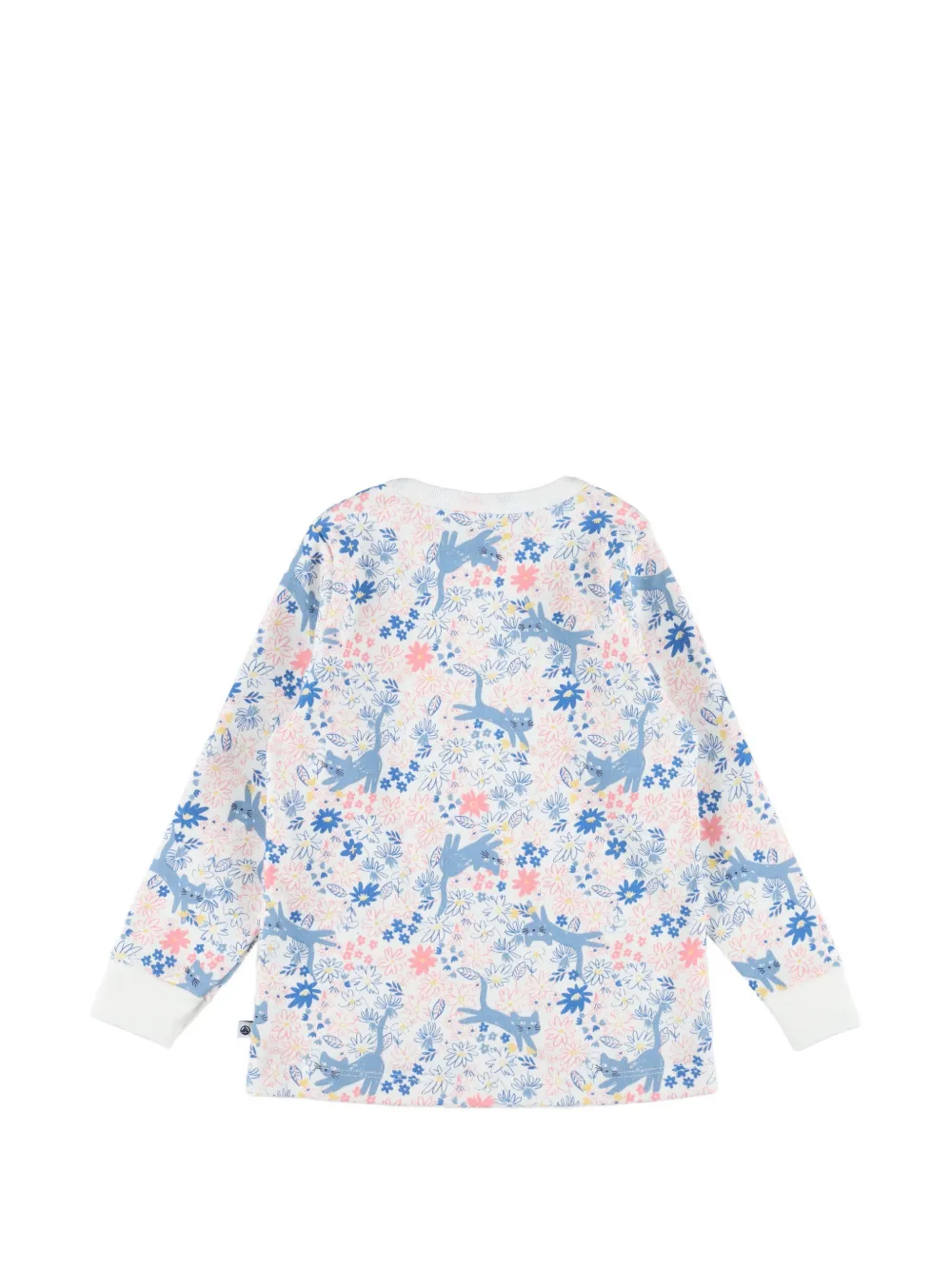 Petit Bateau Pyjama met bloemenpatroon Wit