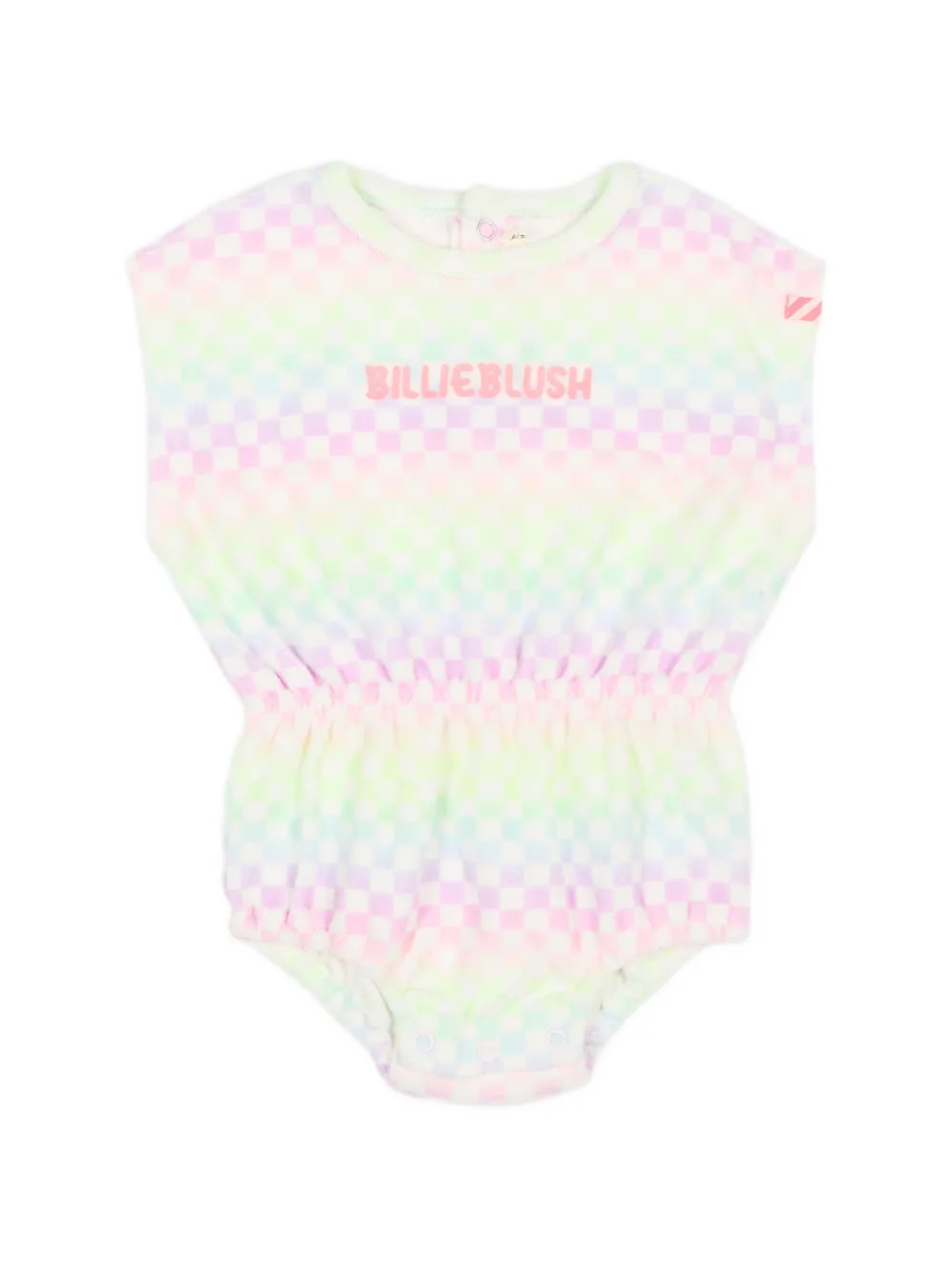 Billieblush checked rompers - Giallo