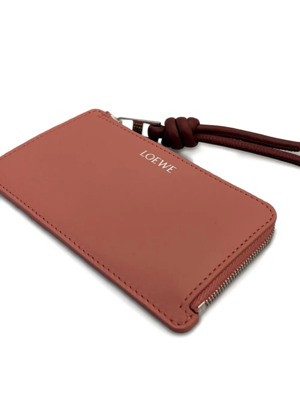  Loewe Knot Zipped Cardholder - Pink 