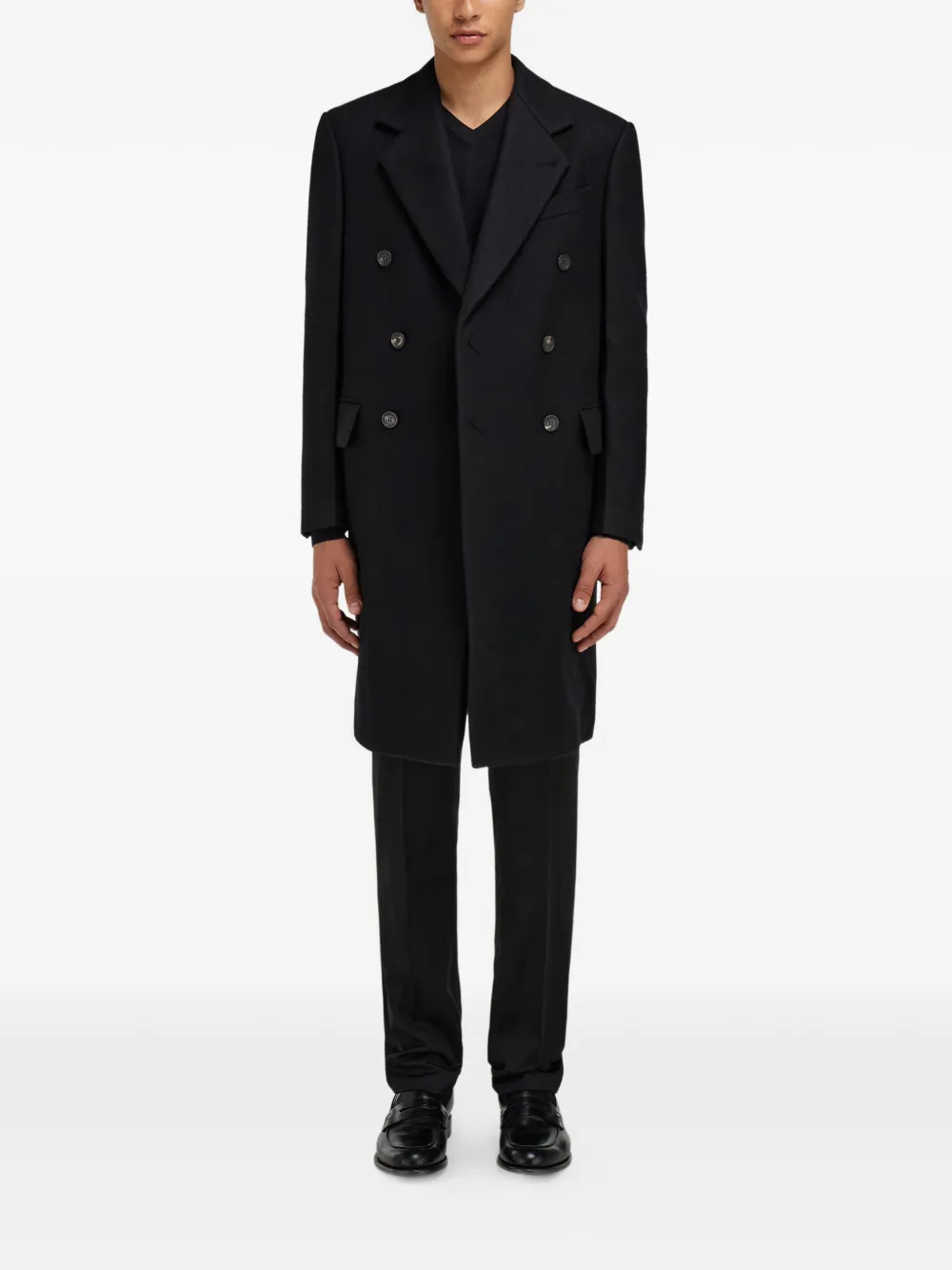 Ferragamo Jas met dubbele rij knopen Zwart