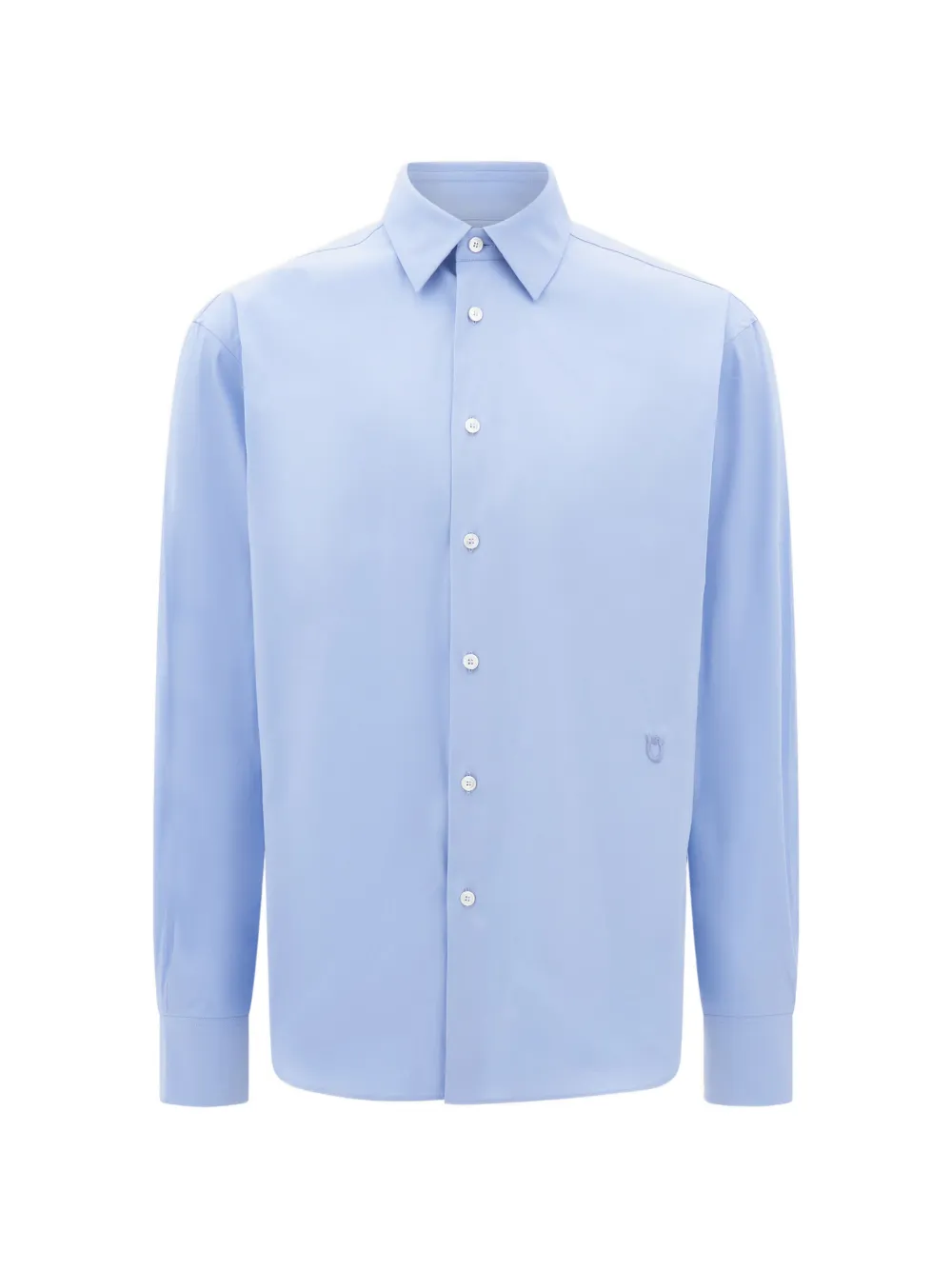 Ferragamo shirt with micro print - Blu