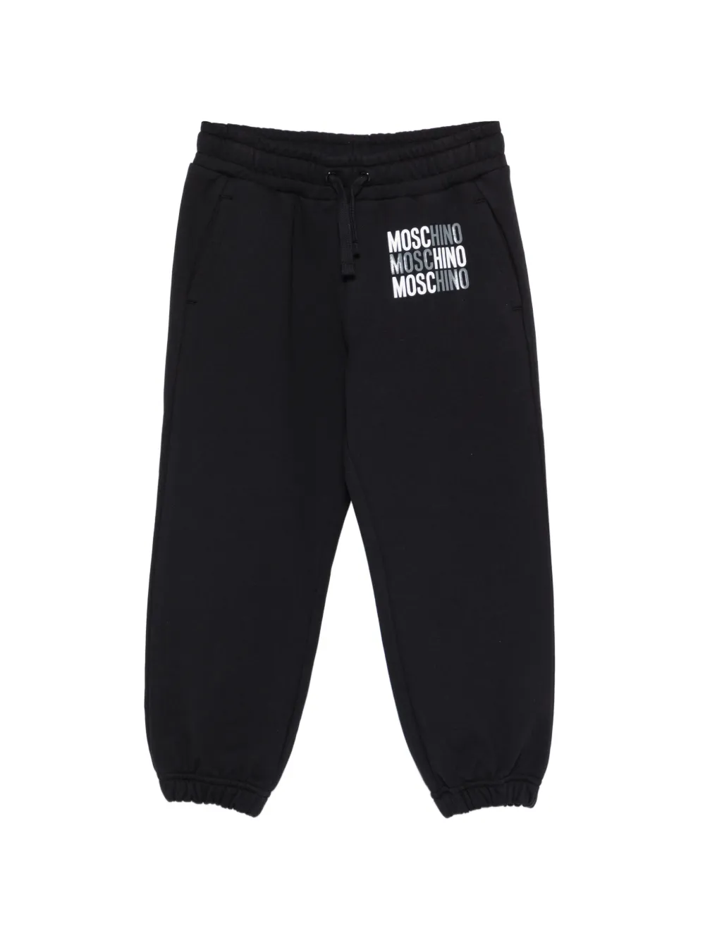 Moschino Kids logo-print track pants - Nero