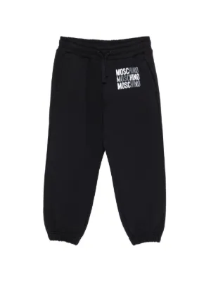 Moschino Kids ジップポケット トラックパンツ | ブラック | FARFETCH JP