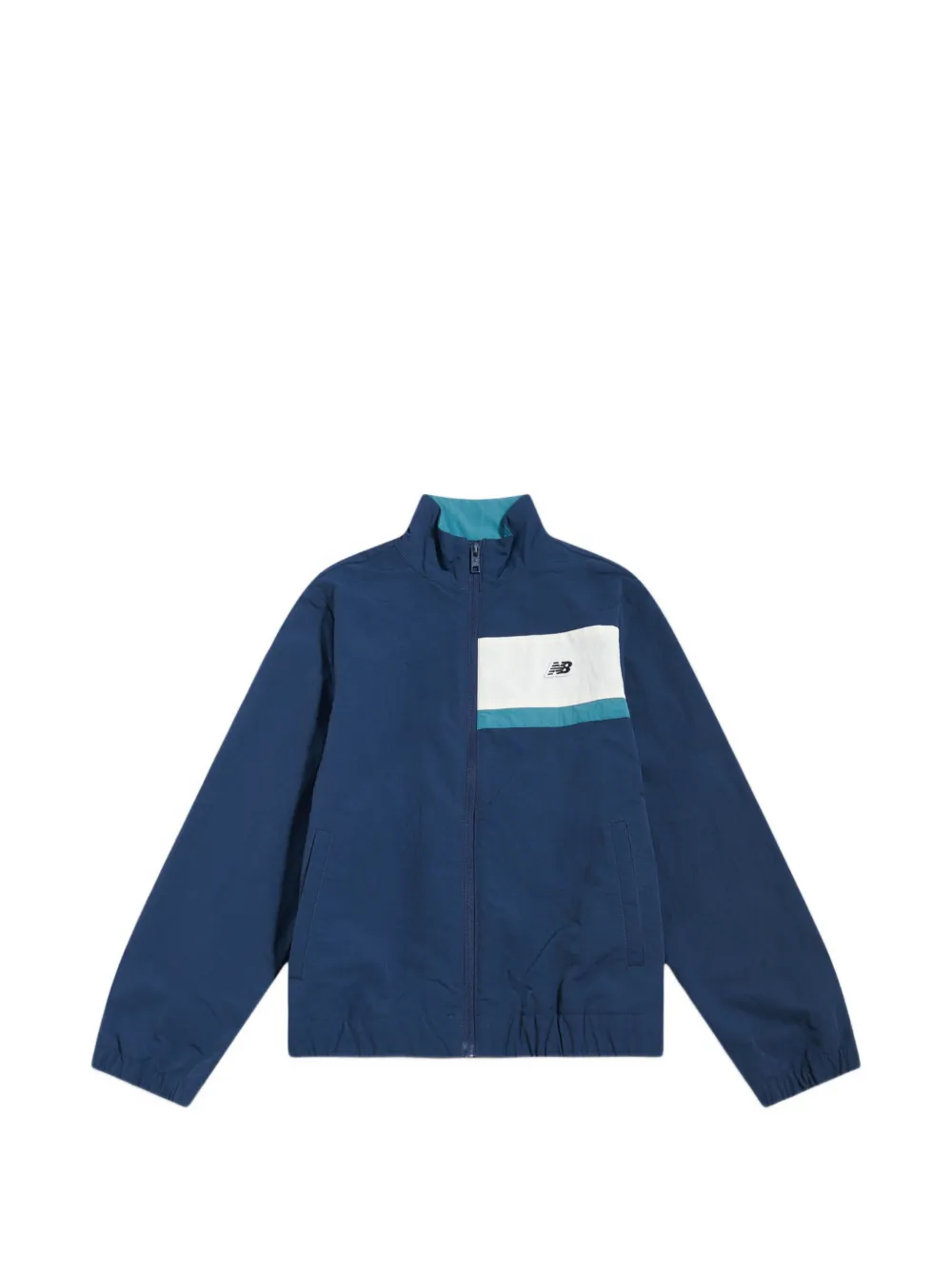 New Balance Kids zip panel jacket - Blu