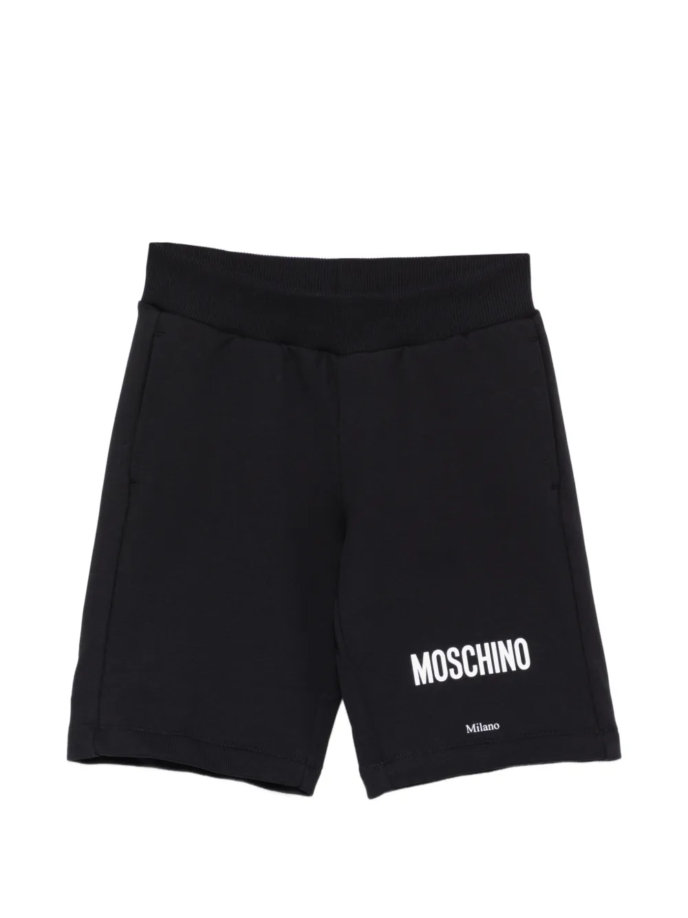 Moschino Kids logo-print shorts - Nero