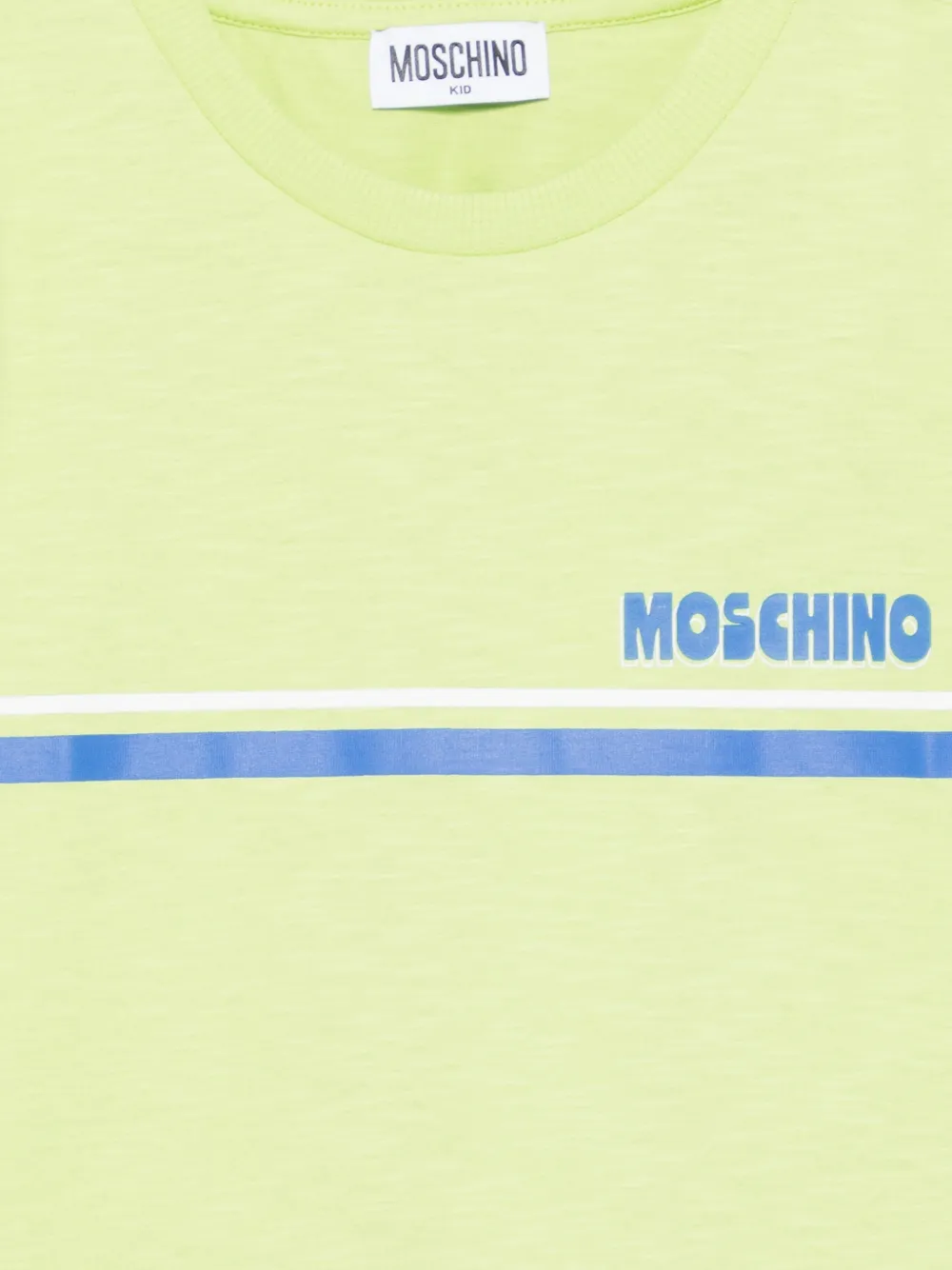 Moschino Kids T-shirt met logoprint Groen