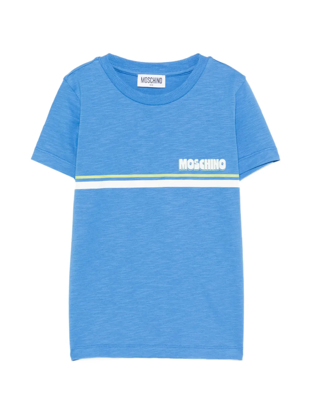 Moschino Kids logo-print T-shirt - Blu