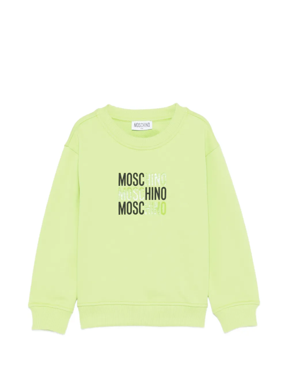 Moschino Kids crew-neck sweatshirt - Verde