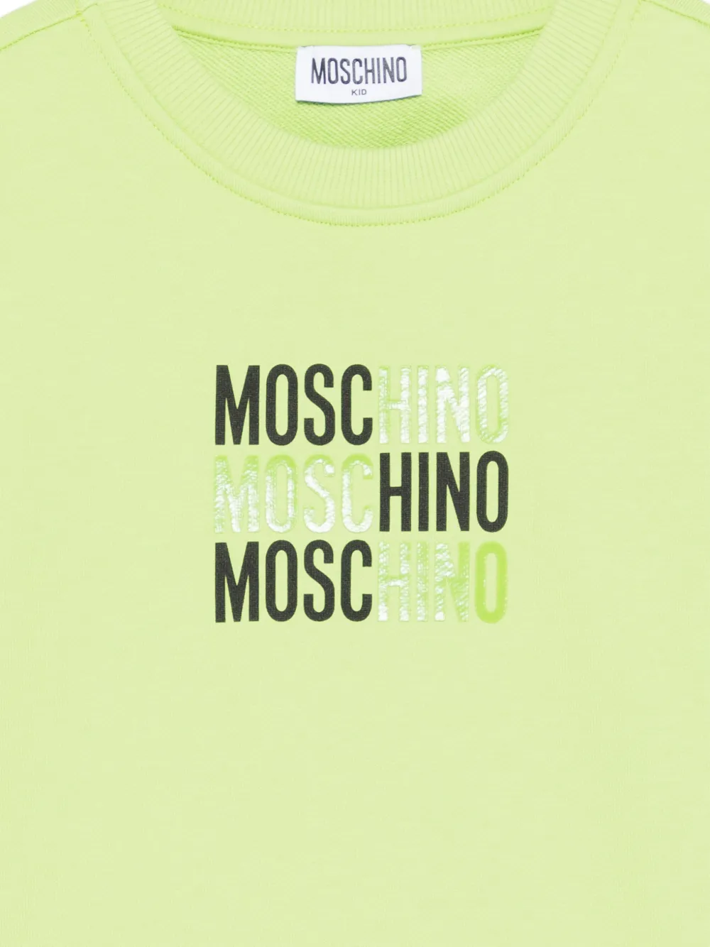  Moschino Kids Crew-neck Sweatshirt - Green 