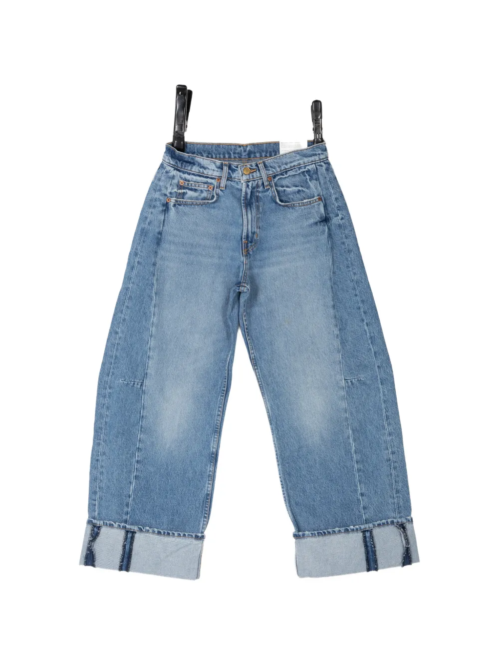 B Sides Relaxed Cuffed Lasso Jeans In Blue