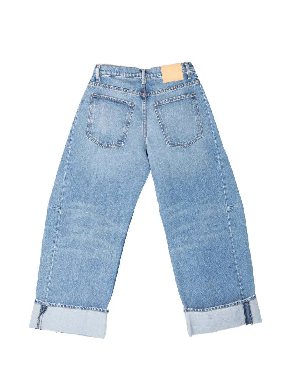  B Sides Relaxed Cuffed Lasso Jeans - Blue 