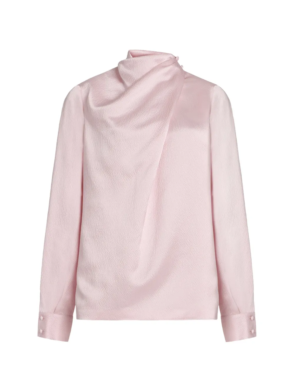 Gabriela Hearst Marcela cowl-neck silk blouse - Rosa