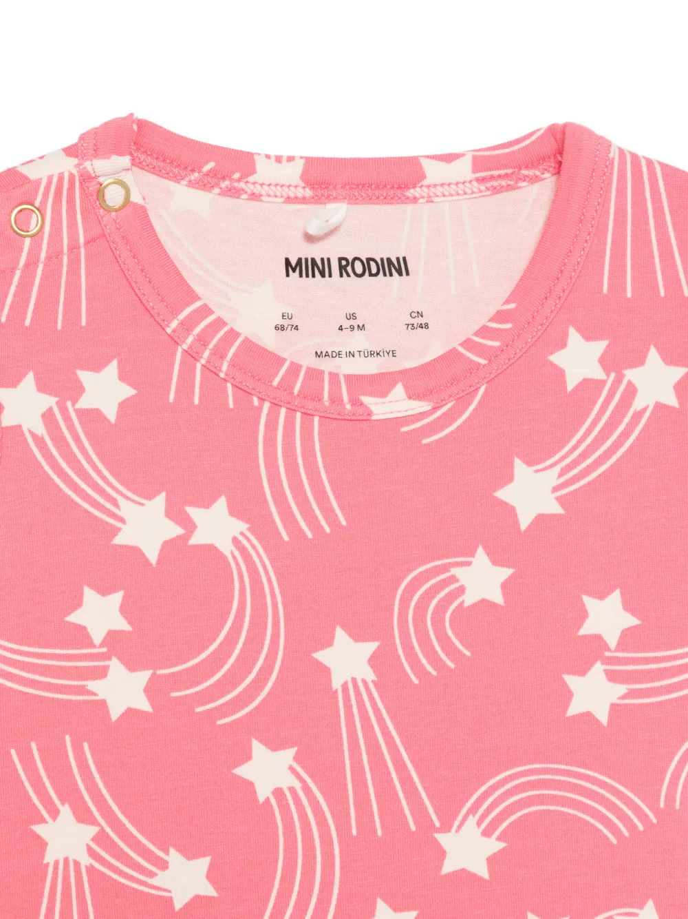  Mini Rodini Star Print T-shirt - Pink 