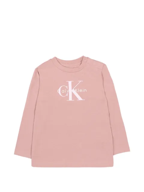 Calvin Klein Kids t-shirt à manches longues et logo