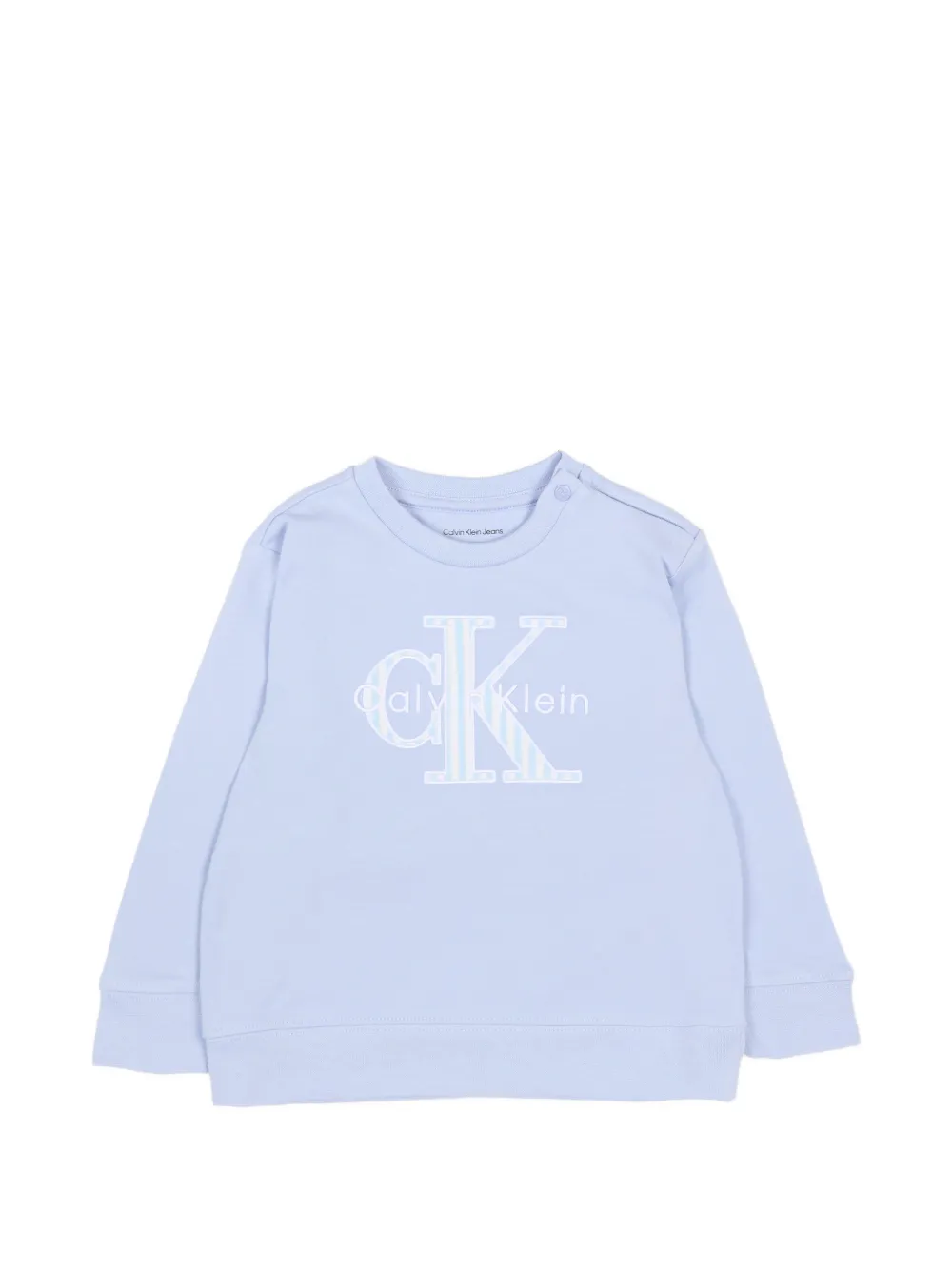 Calvin Klein Kids logo crewneck sweatshirt - Blu