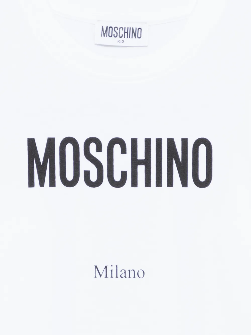 Moschino Kids T-shirt met logo Wit