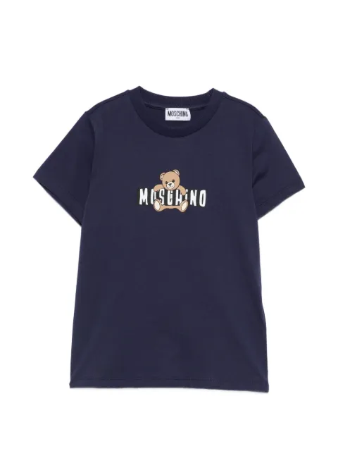 Moschino Kids تيشيرت بشعار الماركة وزينة تيدي