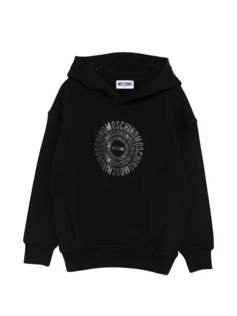 Moschino Kids hoodie con logo estampado