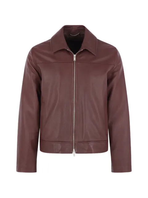 Lardini zip-up leather jacket