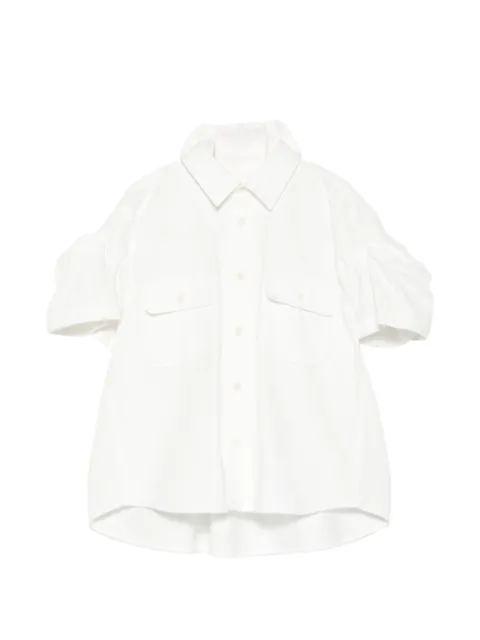sacai chest-pockets short-sleeve shirt