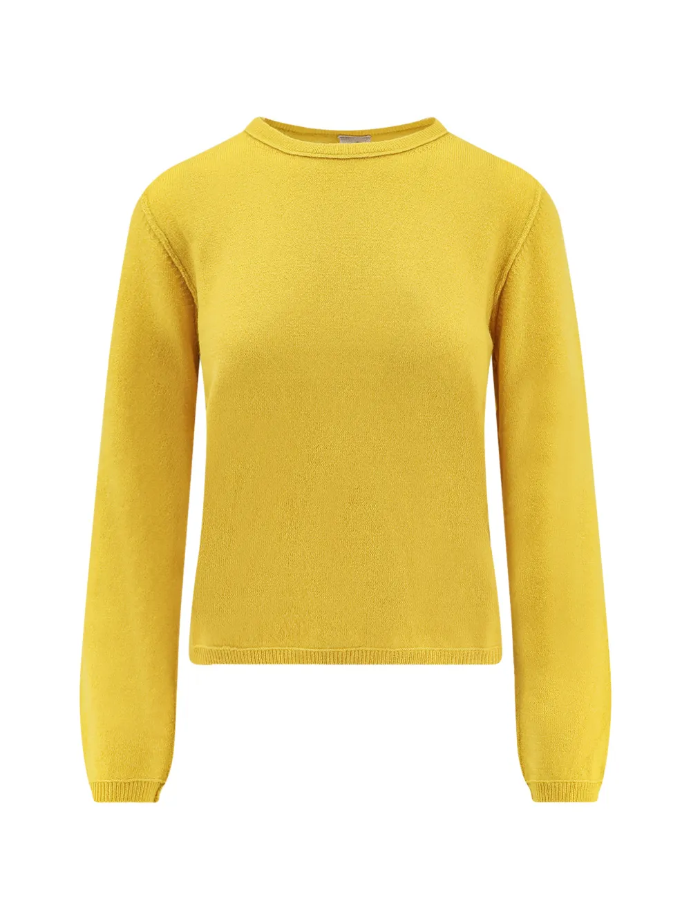 ALESSANDRO ASTE Gea crew-neck ribbed sweater - Giallo