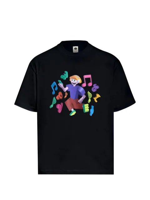 Vowels print-detail T-shirt