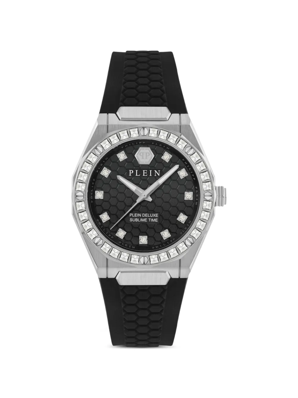 Philipp Plein con cristalli 36mm - Nero