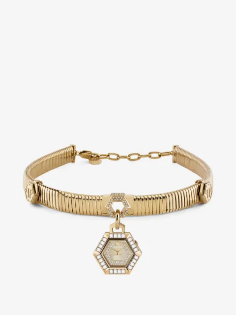Philipp Plein hexagon 27mm neklace watch