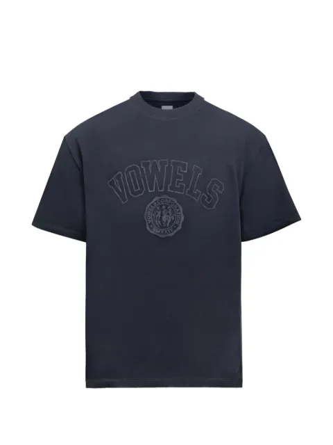 Vowels round-neck short-sleeve T-shirt