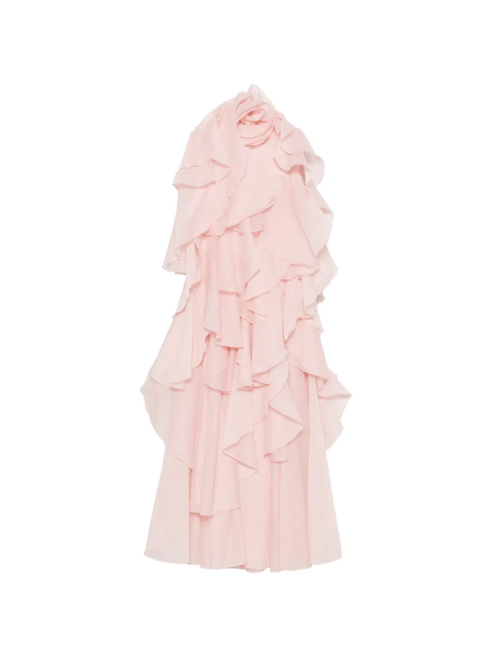 Aje Pandorea ruffled layered maxi dress - Rosa