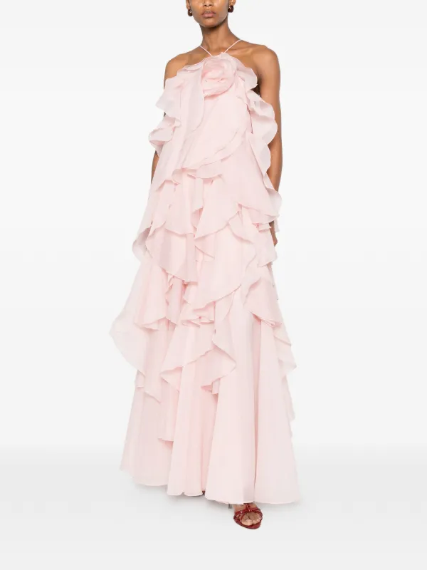 Pandorea Layered Maxi Dress In Colour Pastel Pink Size 6 - Womens Designer Dresses | Aje Pandorea Layered Maxi Dress In Colour Pastel Pink Size 6 - Womens Designer Dresses | Aje