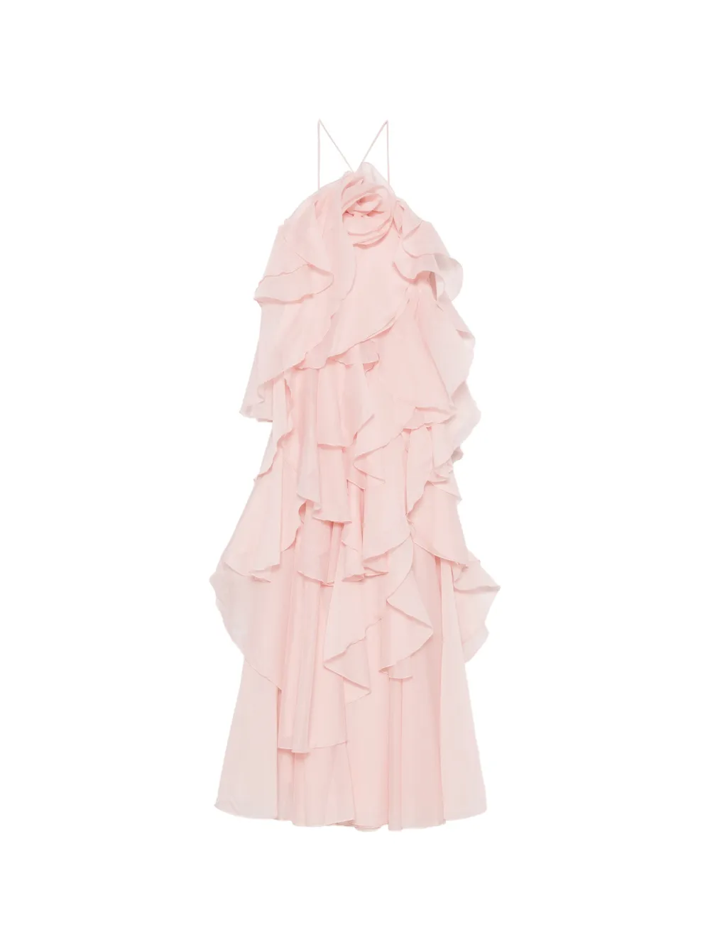 Aje Pandorea ruffled layered maxi dress - Rosa