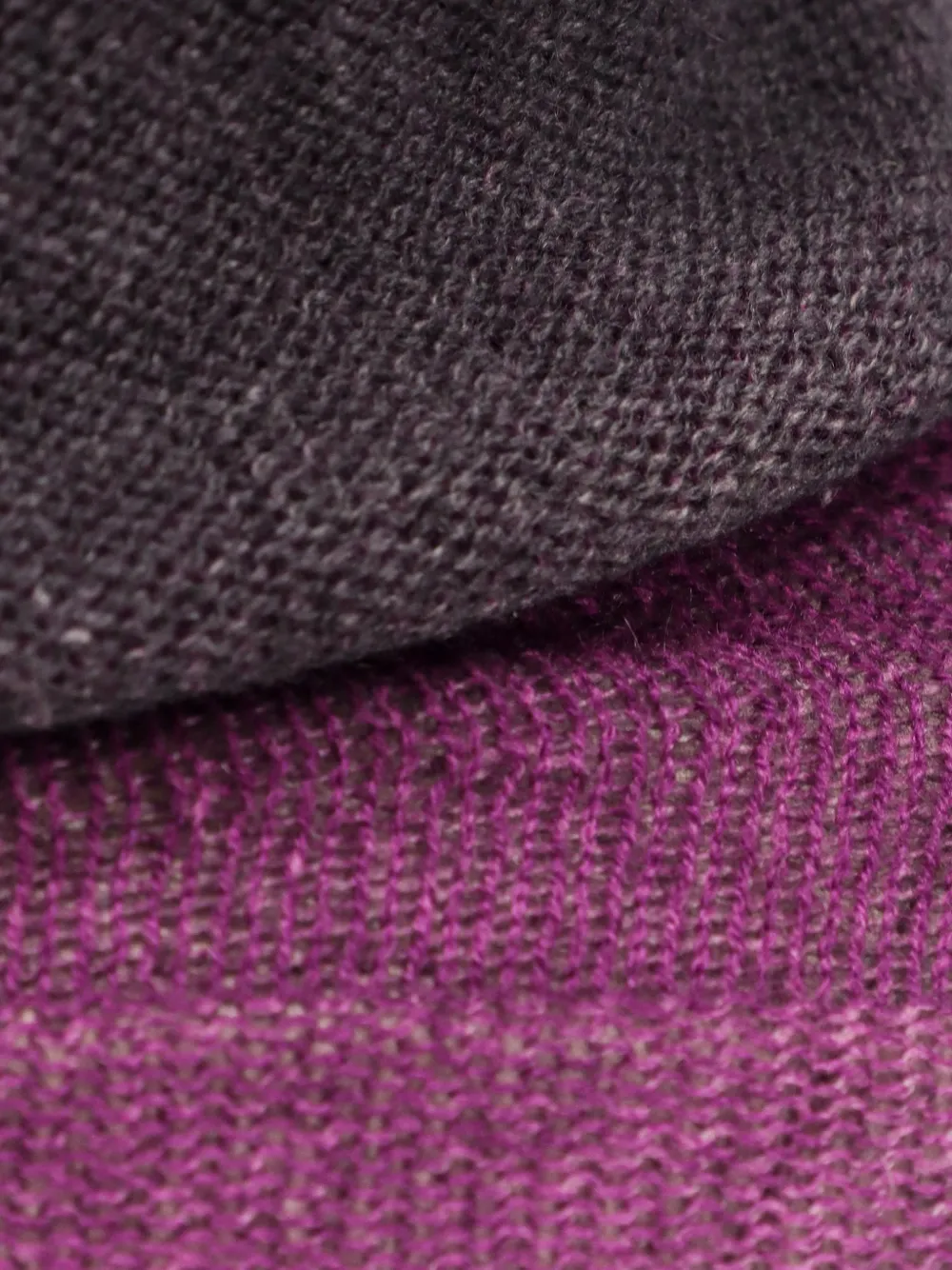 f cashmere Ribgebreide coltrui Paars