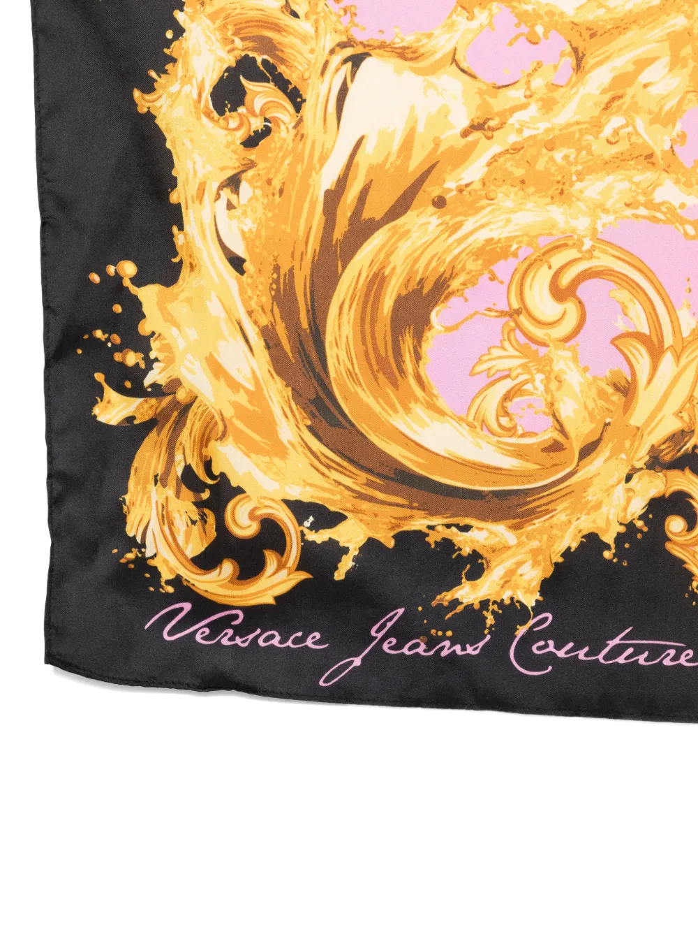  Versace Jeans Couture Barocco-print Scarf - Black 