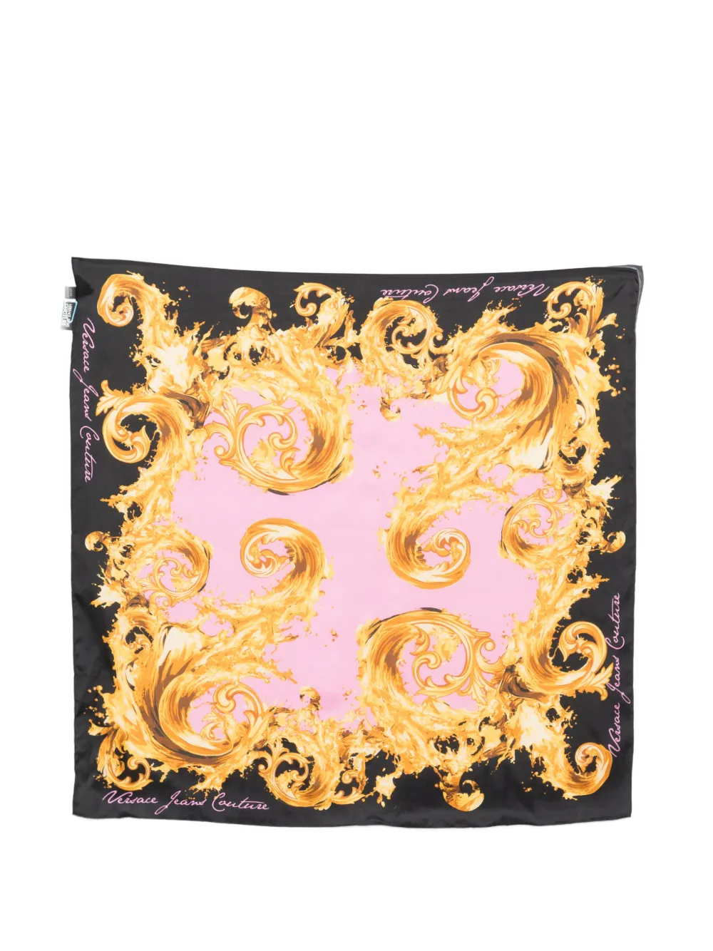 Versace Jeans Couture Barocco-print scarf - Nero
