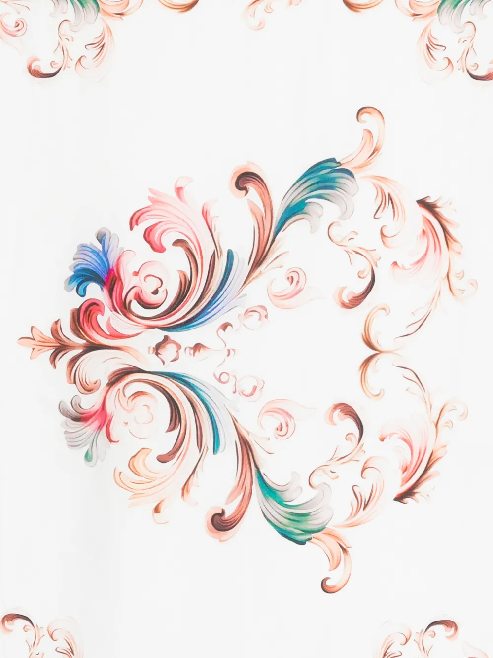  Versace Jeans Couture Floral-print Scarf - White 