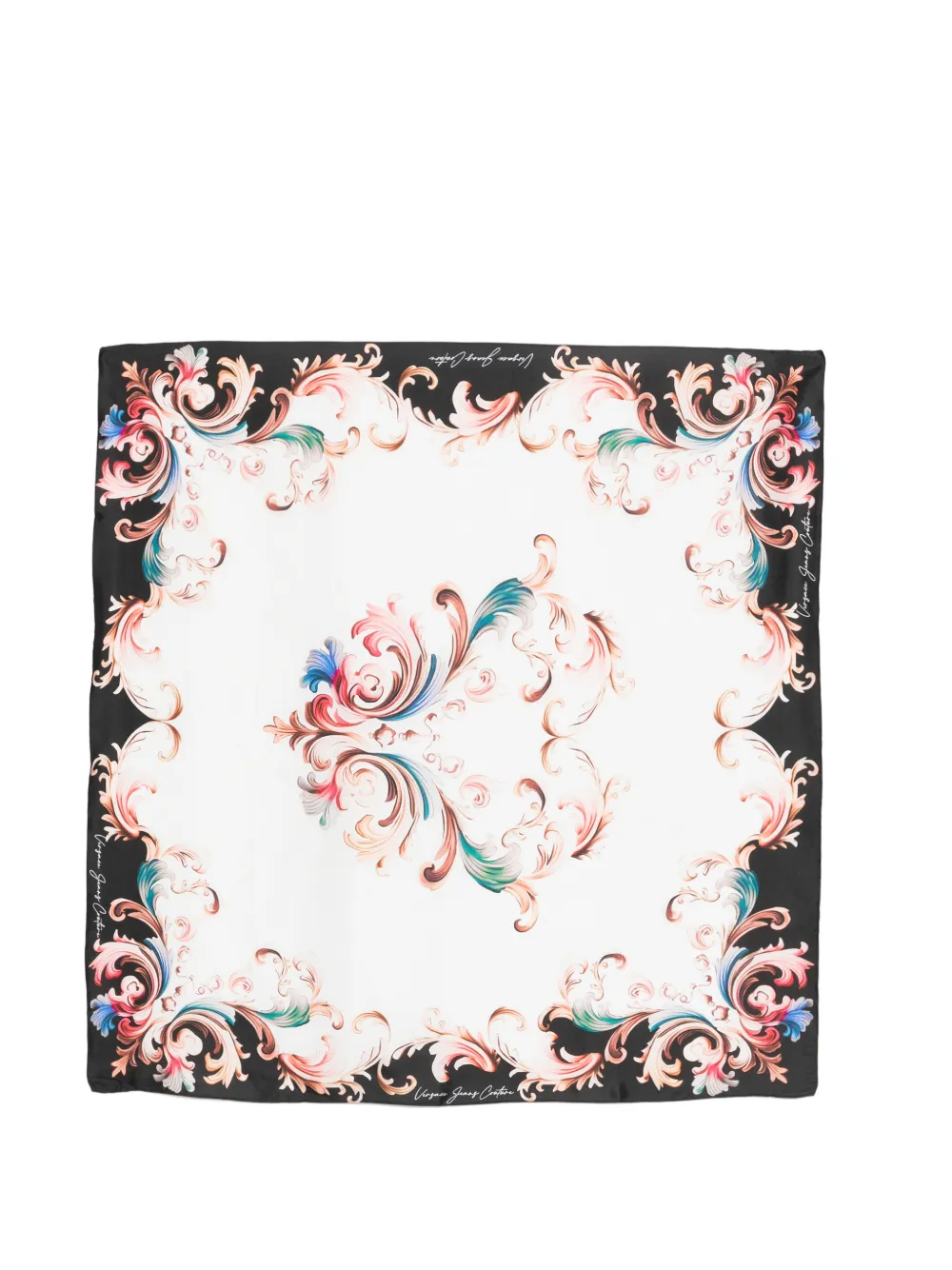 Versace Jeans Couture floral-print scarf - Bianco