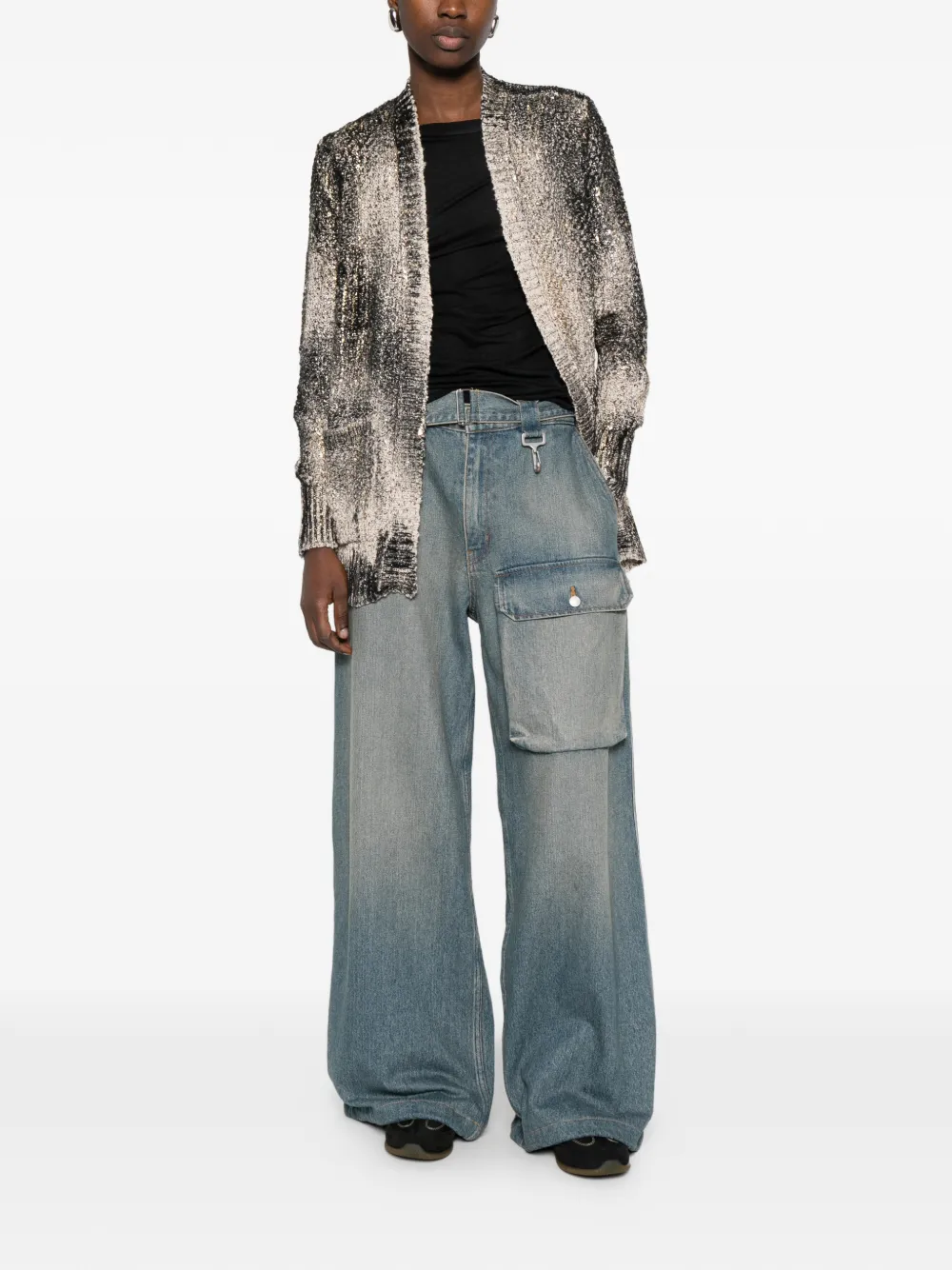 Sequin Pocket Cardigan