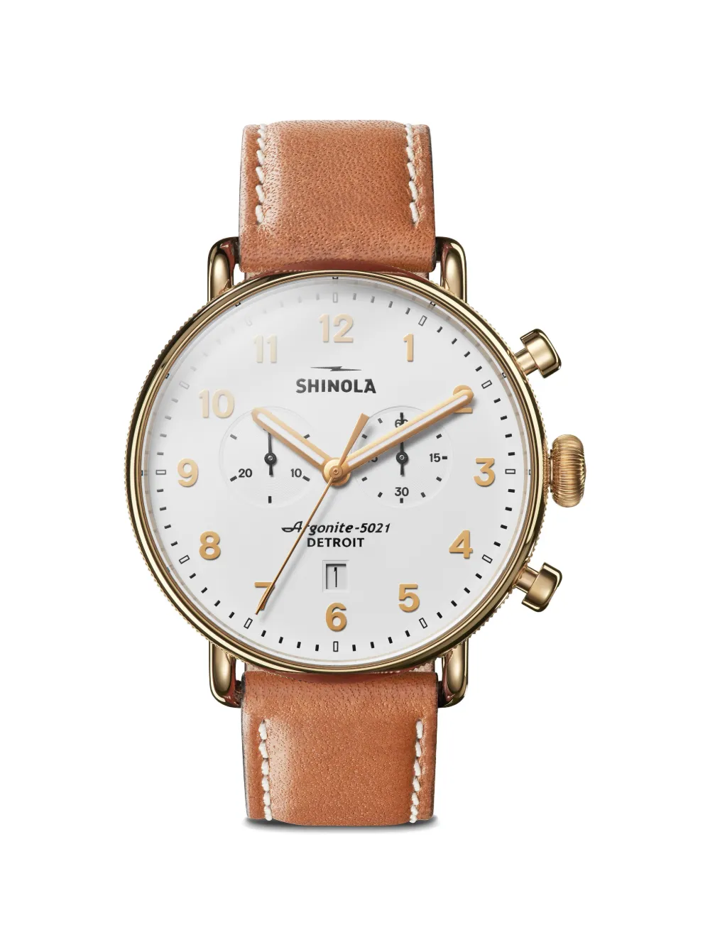 Shinola Canfield Chronograph 43mm watch - Bianco